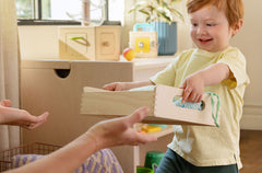Montessori Wooden Trays & Felt Baskets