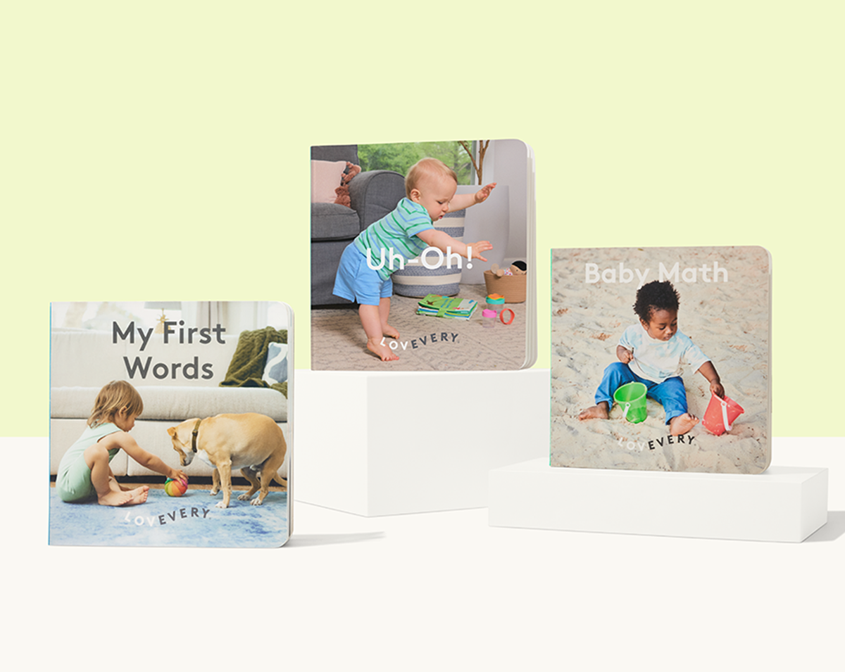 Introduce first words, fun uh-ohs, and early math